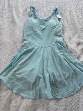 Glow Mode Light Blue Skater Dress